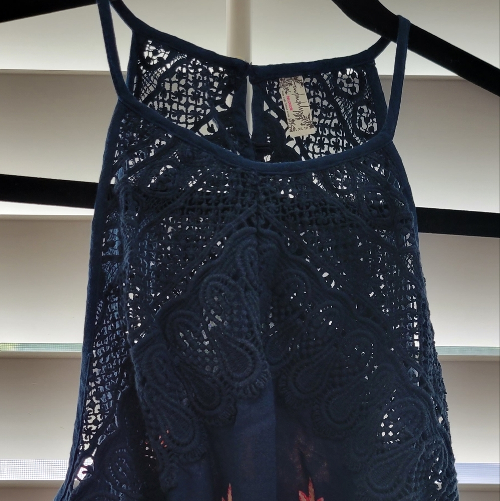 FREE PEOPLE Shea Printed Paisley Hivh Neck Slip Dress, Size XS - Picture 3 of 14